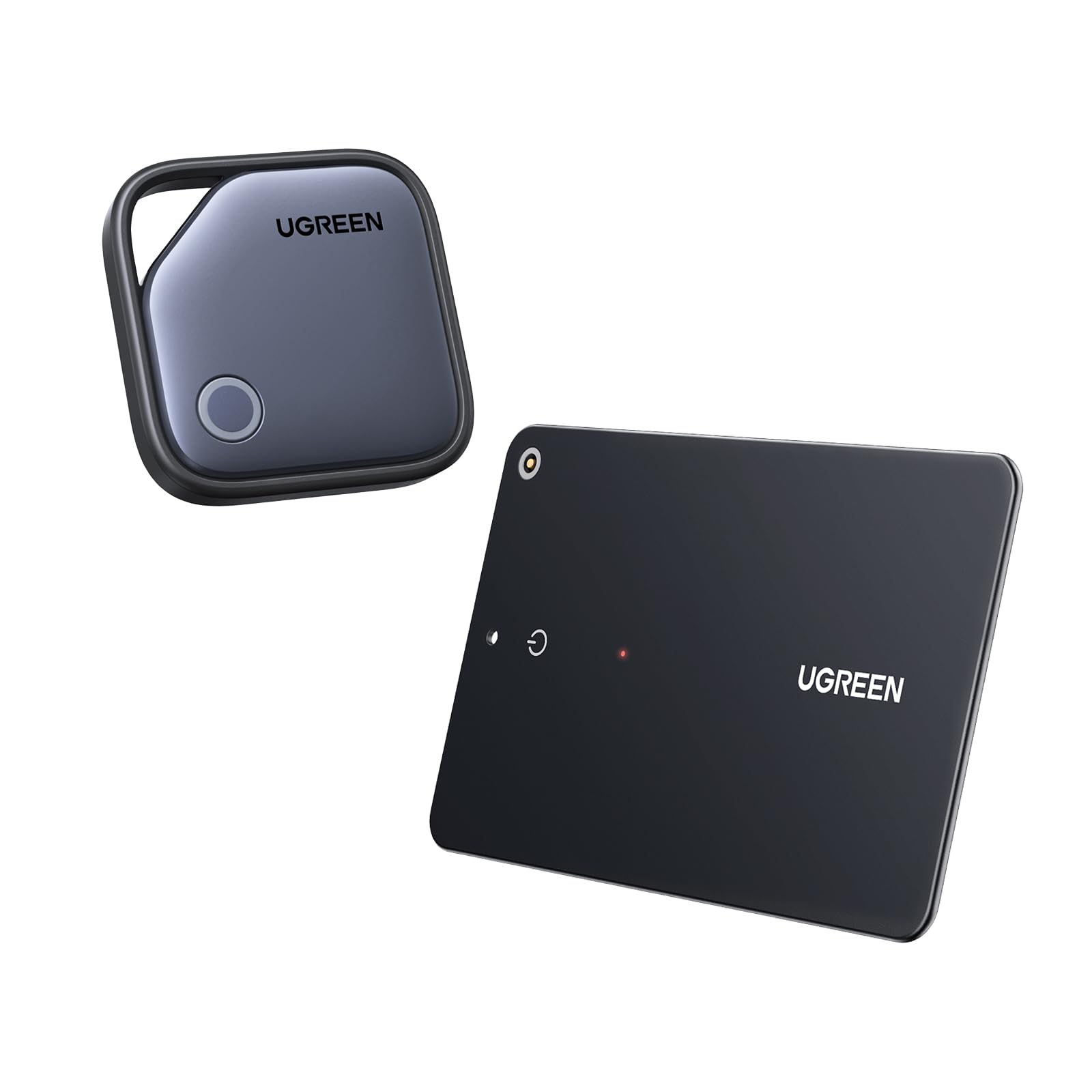 UGREEN Finder Tag Bundle with Finder Slim Compatible with Apple Find My (iOS Only)，Item Finder Smart Tag for Key Wallet Luggage Passport with Alarm& Left-Behind Remind 1