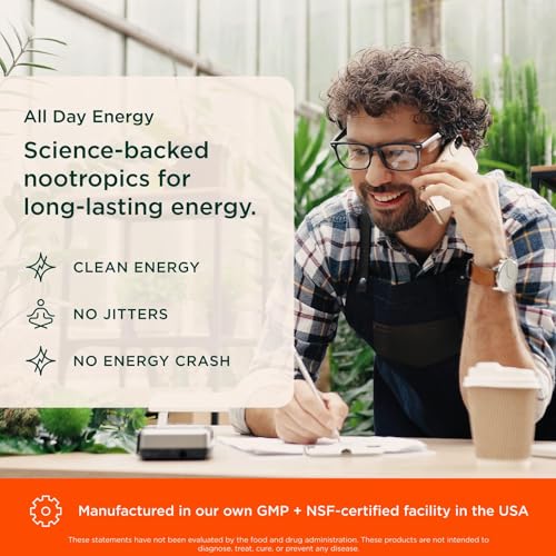 Genius Caffeine - Sustained-Release Microencapsulated Caffeine Pills for Smooth, Long-Lasting Energy & Focus - No Jitters or Crash - 100mg per Capsule - 100 Servings - Natural Performance Booster 3