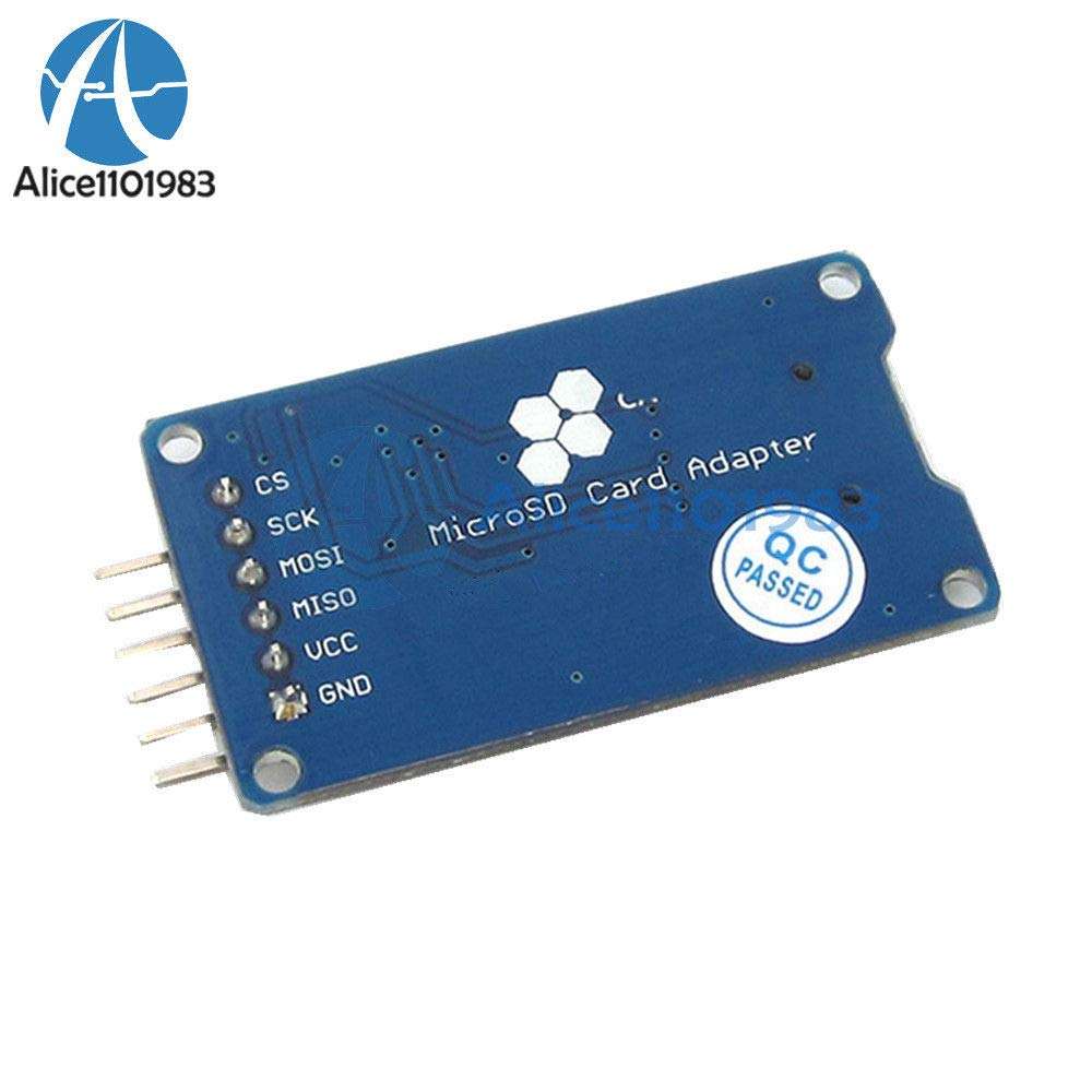 A2Z Quality Micro SD Storage Board Mciro SD TF Card Memory Card Reader Shield Module SPI For Arduino 5