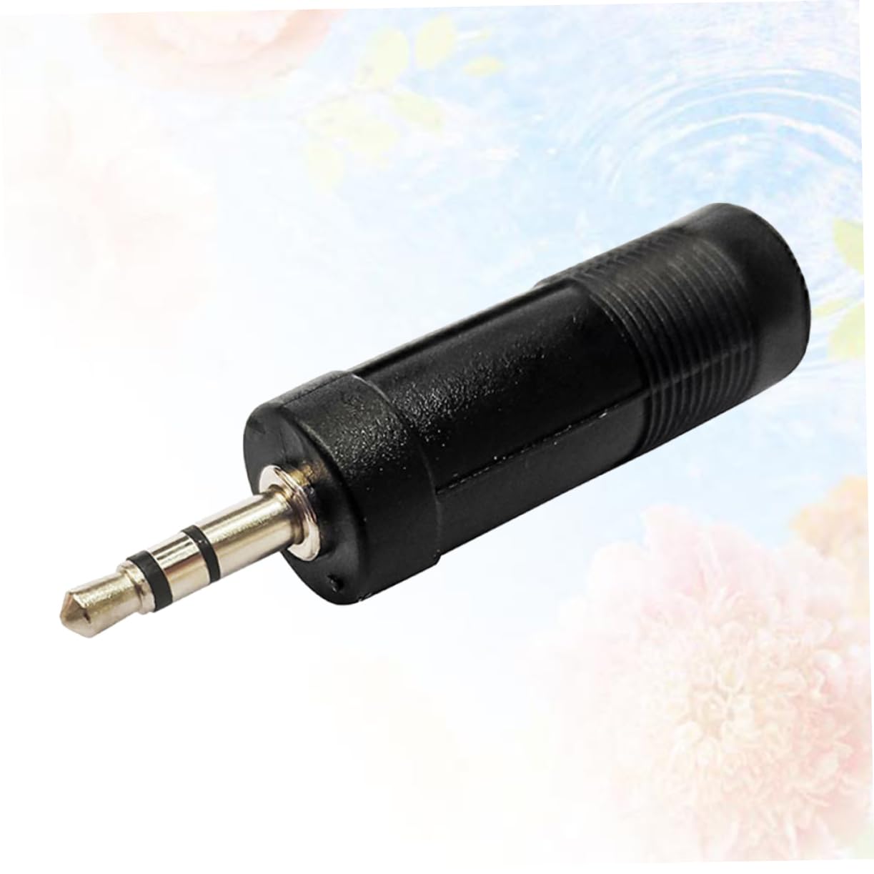 Veemoon 10pcs Audio Microphone Adapter Stereo Adapter Headphone Adapter Headphones Adapter Stereo Audio Adapter Mic Adapter Black 6