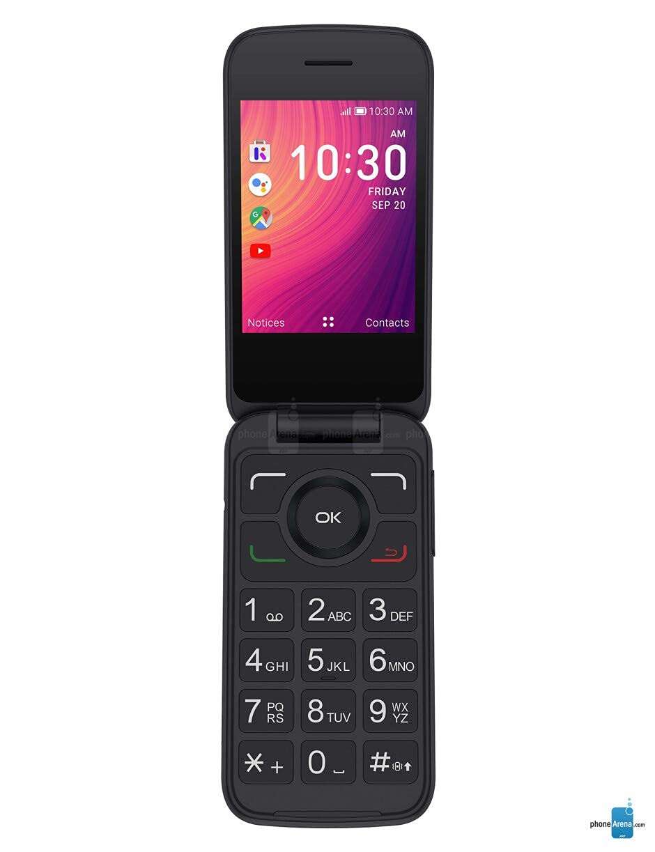 Alcatel GO FLIP 3 Black 4GB 4052W (GSM Unlocked) Flip Phone - For Senior Easy Use (Renewed) 1