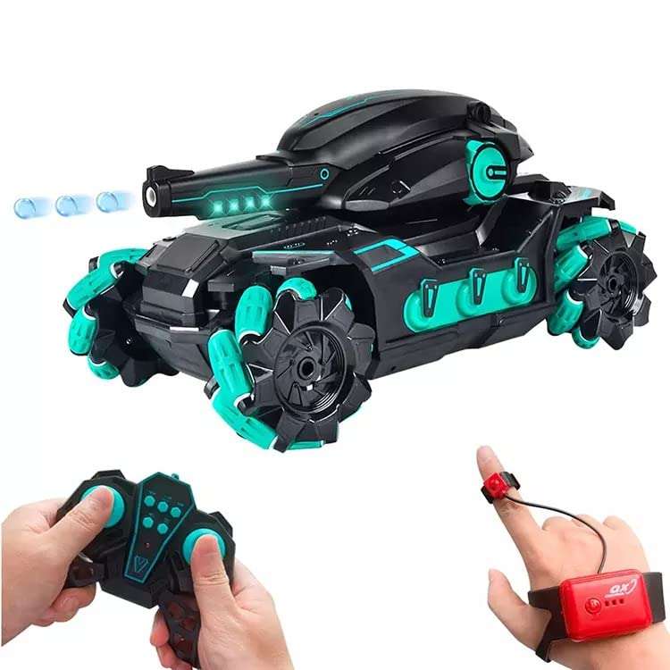 Blaze Cloud RC Tank Kids Military Toys Water Shots ? ?? 4WD Hobby RC Cars for Adults & Children, 1:12 Scale 3000mAh Rechargeable Battery 4x4 Monster Truck, Nerf Tank Cool Toy Gift for Boys & Girls 1