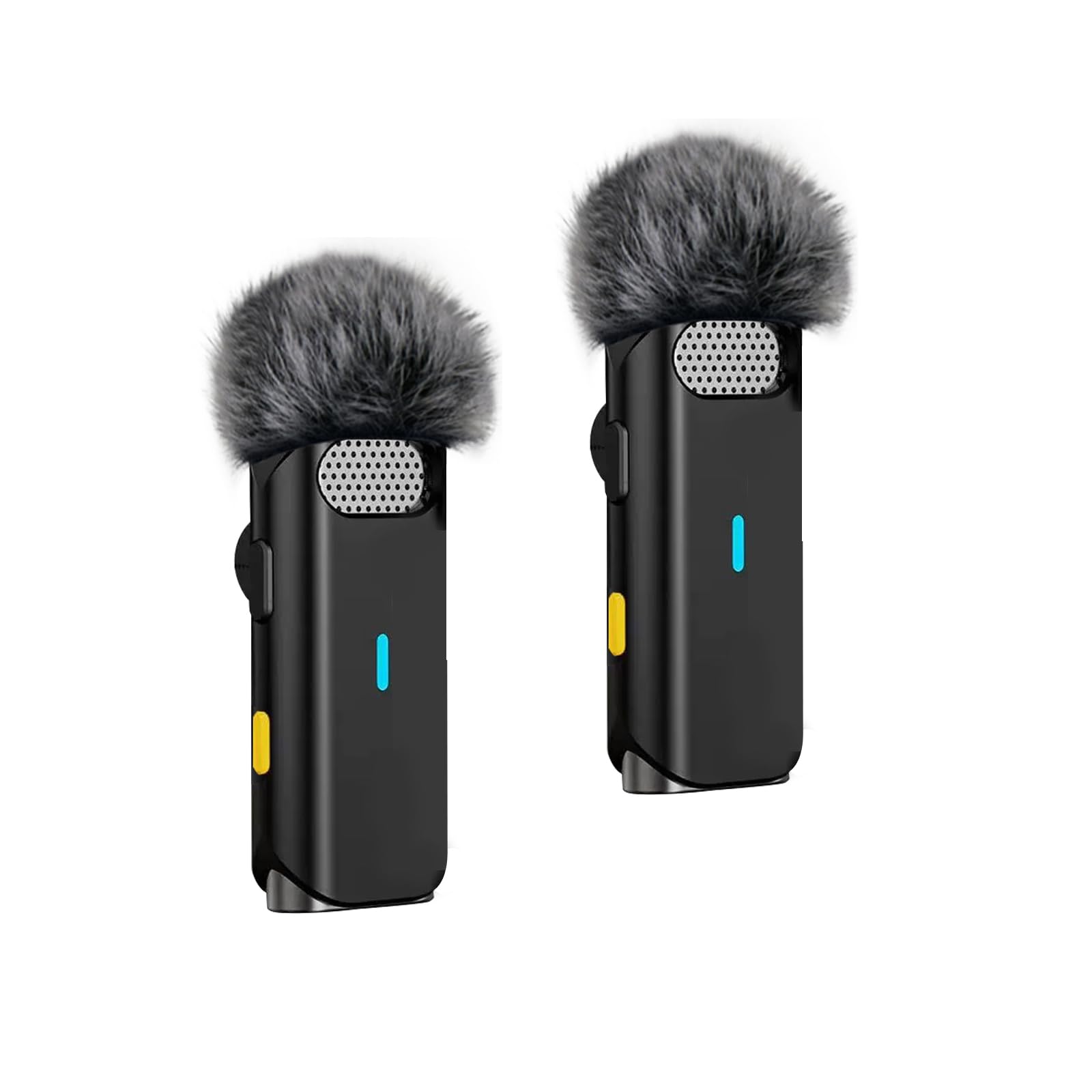2-Pack Windscreens Fit for Hollyland Lark M1,Charcoal Gray Wind Muffler Covers for Noise Reduction, Charcoal Gray Fur Deadcat Windjammer for Lark M1 Lavalier Microphone - Black 1