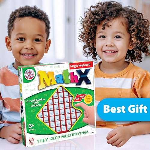 Small World Toys Multiplication Board Game, Push Button Multiplication Machine for Kids 3+, Kindergarten Math Learning & Education Toys, Math Game for Home School Classroom, Gifts for Kids 5