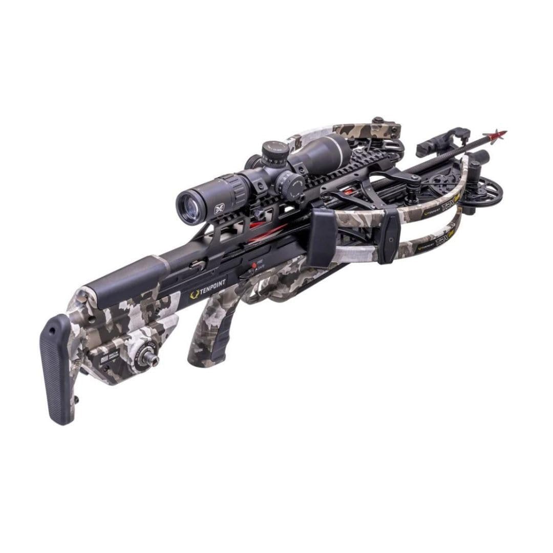 TenPoint TRX 515, Vektra - 515 FPS - Fastest, Most Accurate, Most Advanced Crossbow in The World - Includes ACUslide MAXX, EVO-X Elite Scope & Three CenterPunch HPX Carbon Arrows 5