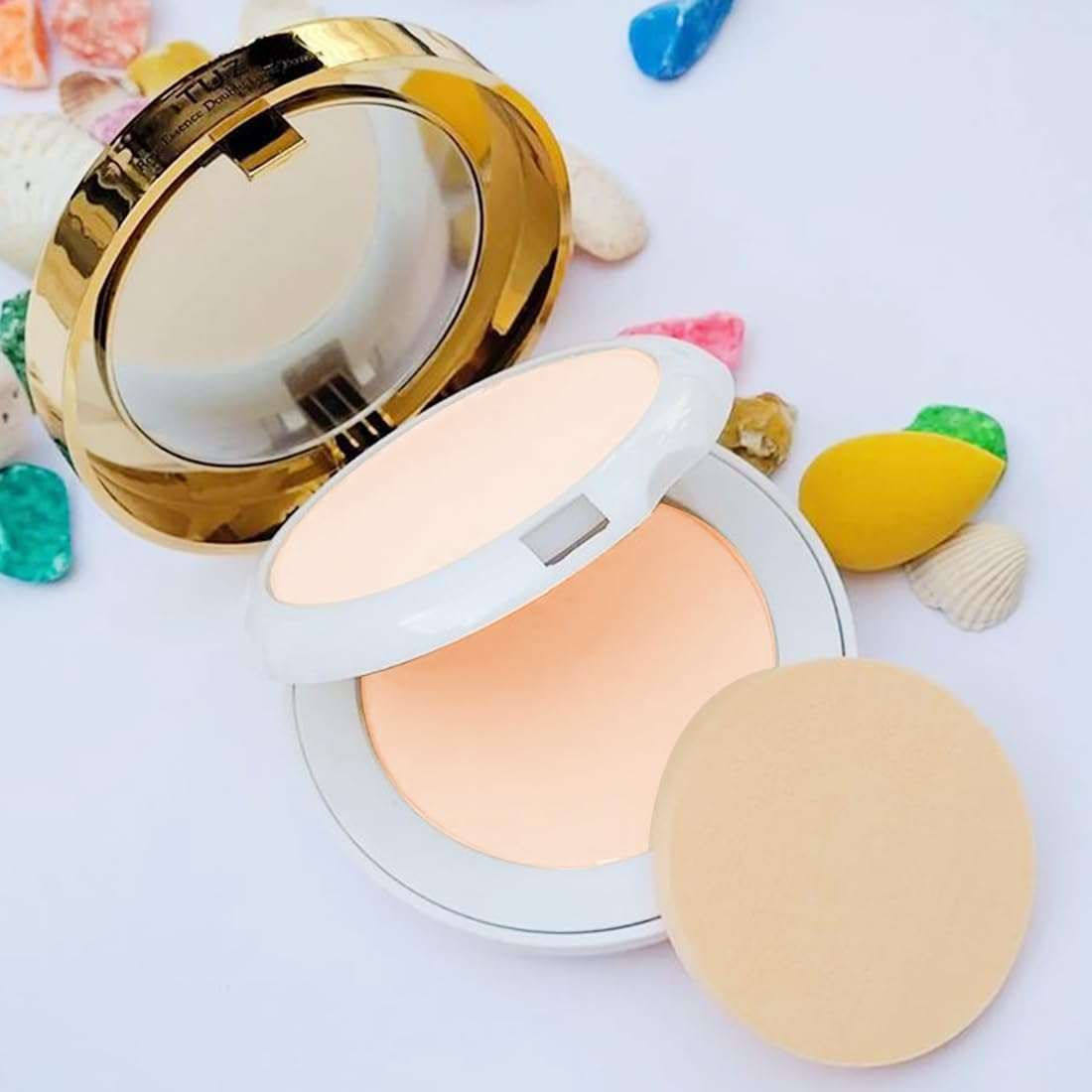 Adbeni Imported Double Compact Powder 21gm | Silky Smooth Touch with Matte & Shimmery Finish | Versatile Makeup for Flawless Skin, Shade-02 3