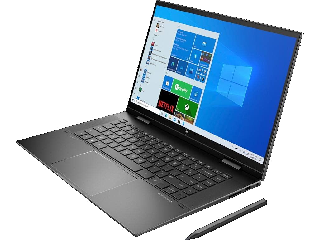 HP Envy x360 15 2in1 Laptop for Entertainmen (AMD Ryzen 7 5700U 8-Core, 16GB RAM, 1TB PCIe SSD, AMD Radeon, 15.6" Touch Full HD (1920x1080), Active Pen, WiFi, Win 11 Pro) with Hub 4