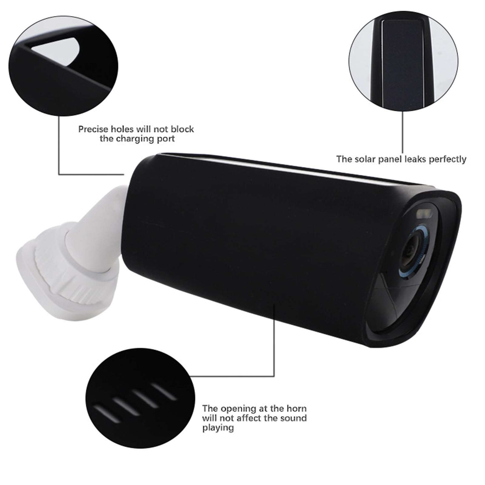 Security Camera Protective Cover Silicone Case Protect Cover Shockproof Cover Waterproof Sleeve Suitable for Eufy3 3