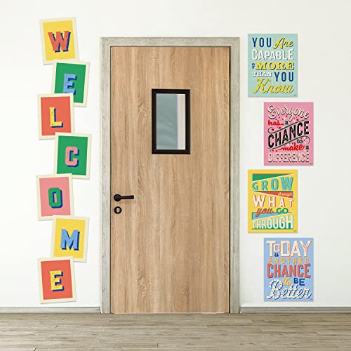 Set of 8 Growth Mindset Posters & WELCOME Letters for Teachers & Students - Bedroom, Office & Classroom Decor to Inspire Young Minds - Laminated Growth Mindset Posters for Classroom - 11"x14" 4