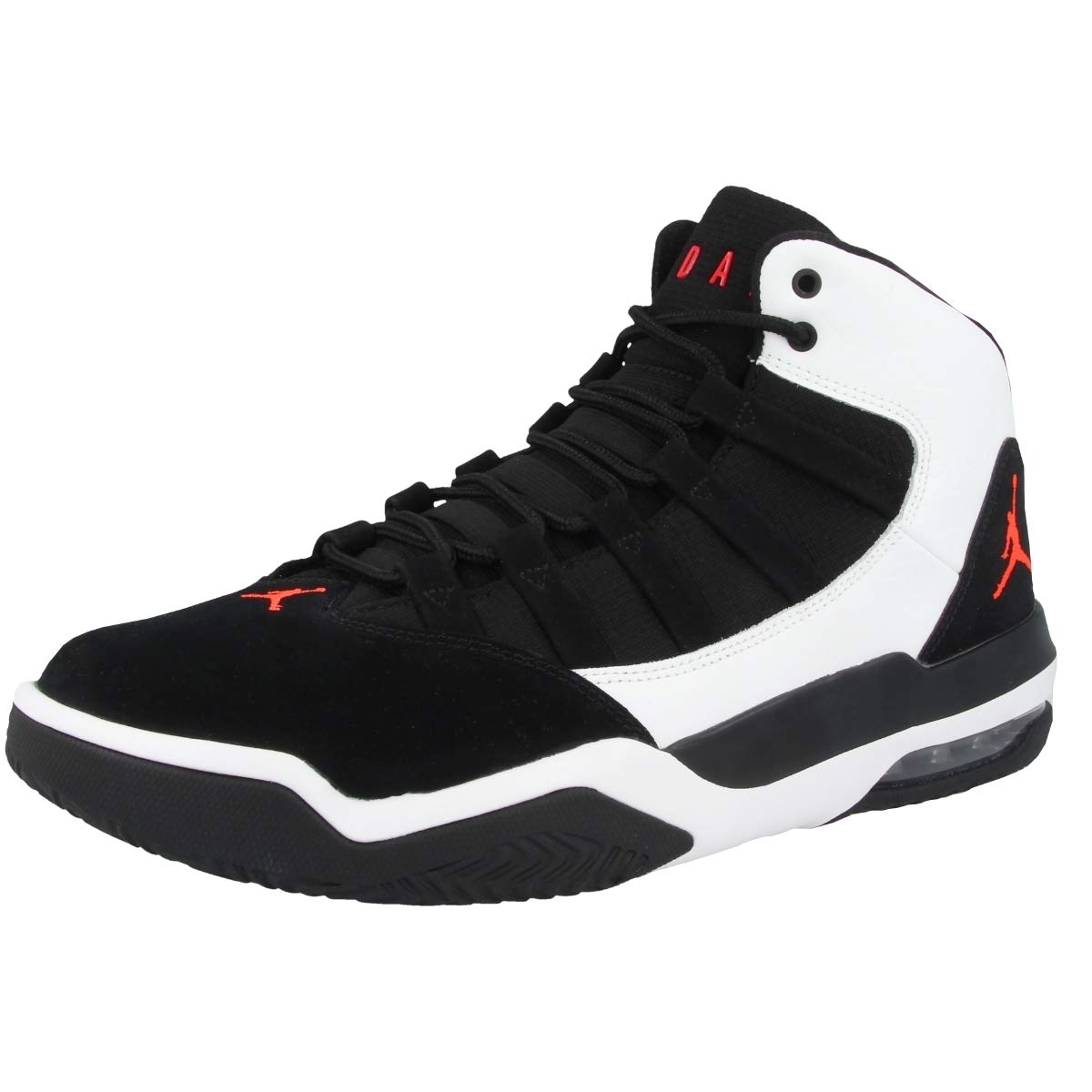 Jordan AQ9084-101: Men's Max Aura White/Infrared 23-Black Sneakers (13 D(M) US Men) 4