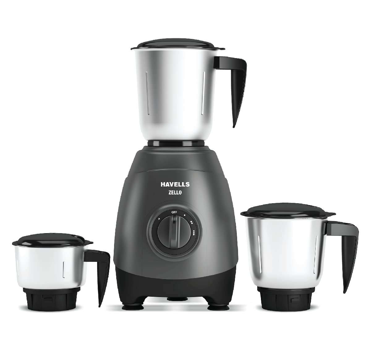 Havells Zello (3 Jar) Mixer Grinder (grey) 1