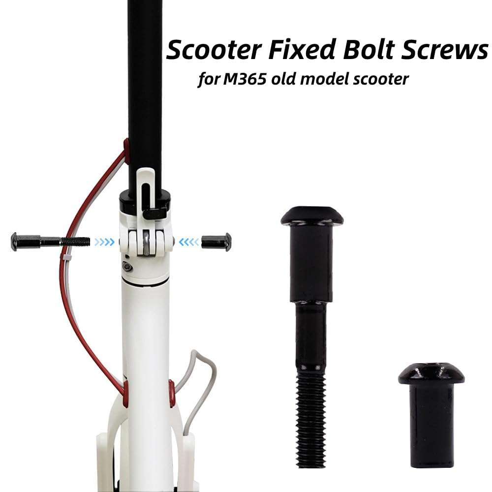 Auskong 2 Pack Fixed Bolt Screw Folding Shaft Locking Screw Compatible for M365/Pro 1S Electric Scooters Folding Place Fixed Bolt Replacement Parts 3