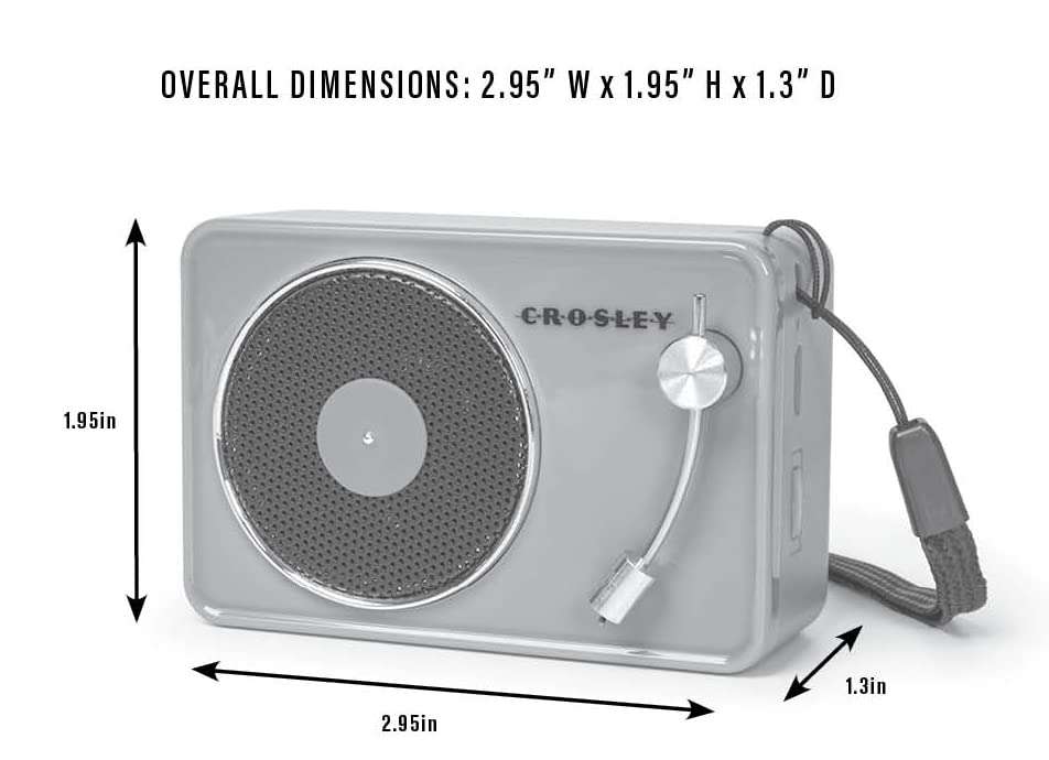 Crosley CR3029A-TN Portable Mini Turntable Bluetooth Speaker, Tourmaline 6