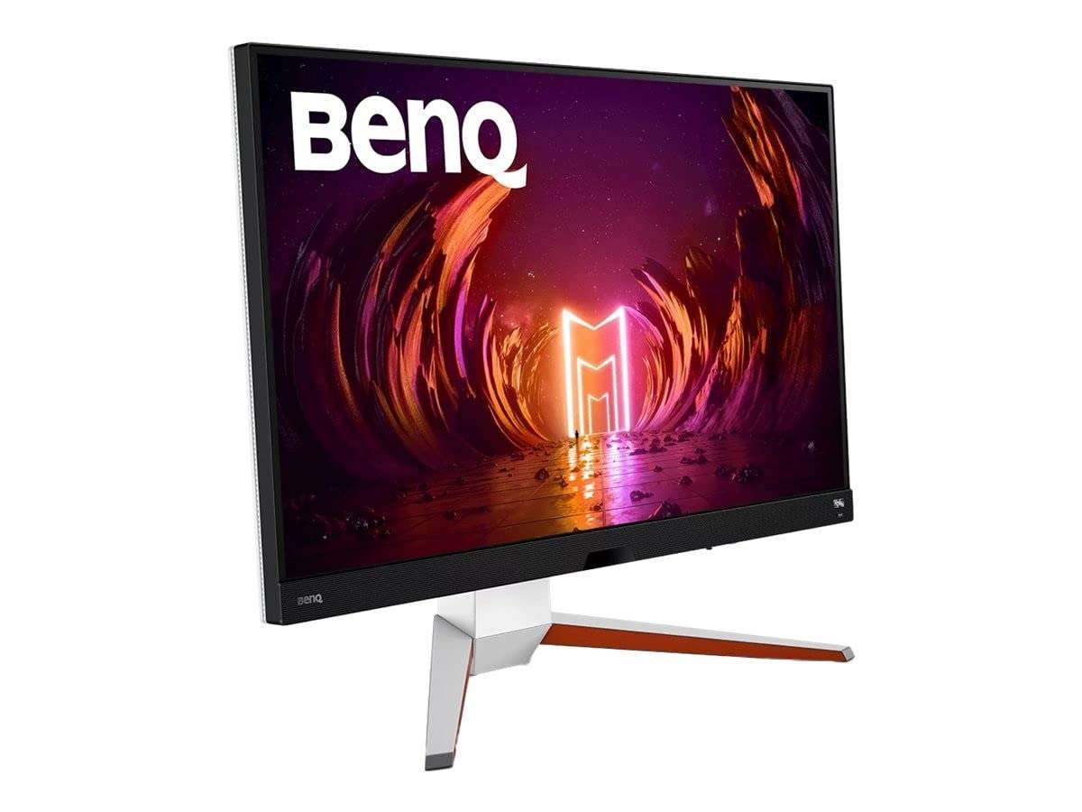 BenQ MOBIUZ EX3210U 4K UHD 32"(81cm) 3840 x 2160 Pixels VESA DisplayHDR600 IPS Gaming Monitor with Remote-4k@120Hz PS5 Compatible,98% DCI-P3,144Hz,1ms MPRT,HDMI 2.1,DP,USB 3.0Hub(White) 4