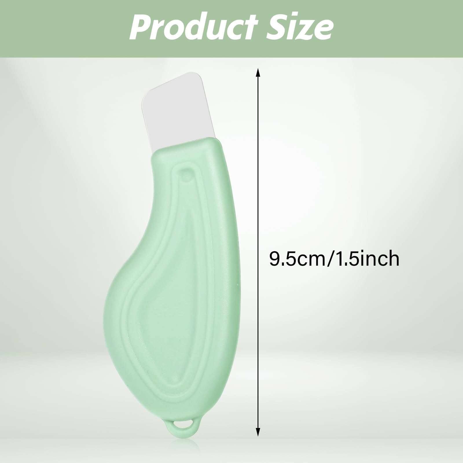 Wanmu Blackhead Remover Tool, Silicone Face Scraper for Deep Cleansing, Professional Blackhead Remover, Skin Scrubber Face Spatula, Skin Care Tool for Men Women (Green) 3