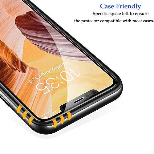 RHESHINE Privacy Screen Protector for iPhone 11/ iPhone XR, [1PACK] Anti-Spy Anti-Peep Tempered Glass Screen Protector Cover for iPhone 11/ iPhone XR, 6.1 Inch 3