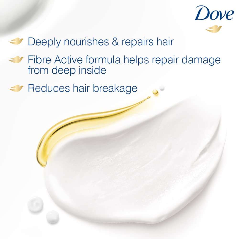 Dove Intense Repair Shampoo 1 Litre + Conditioner 175ml, Combo | For Dry and Damaged Hair | Enriched with Fibre Actives | Strengthening Shampoo for Smooth & Strong Hair 6