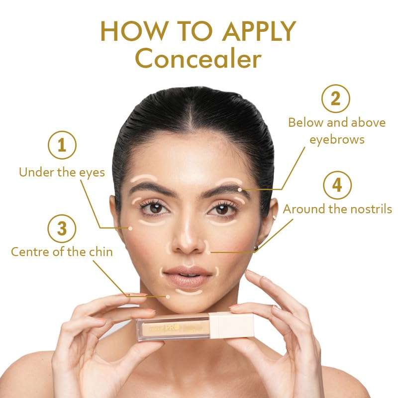 INSIGHT Professional Ultimate Cover Concealer (MN-18) | Lightweight, Long-Lasting & Waterproof | Enriched with Vitamin E & Coffee Seed Oil - 20g 4