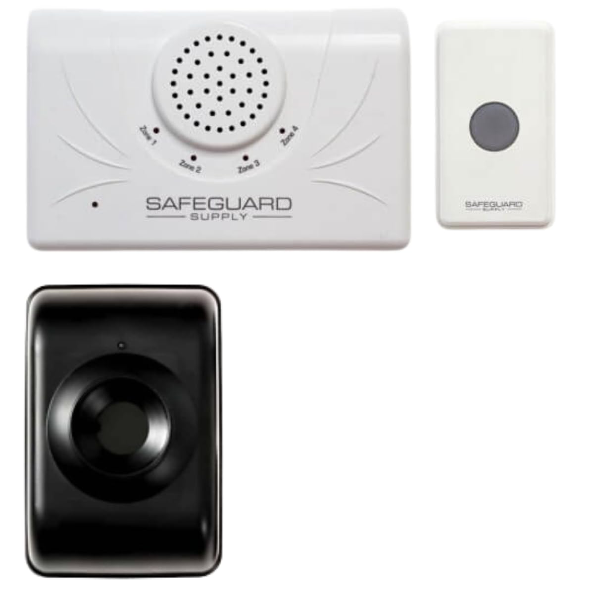 Safeguard Supply ERA Wireless Doorbell & Wireless Driveway Alarm Bundle - 1 Driveway Sensor 1 Wireless Door Chime Receiver 1 Long Range Wireless Doorbell Push Button/Door Contact Transmitter 1