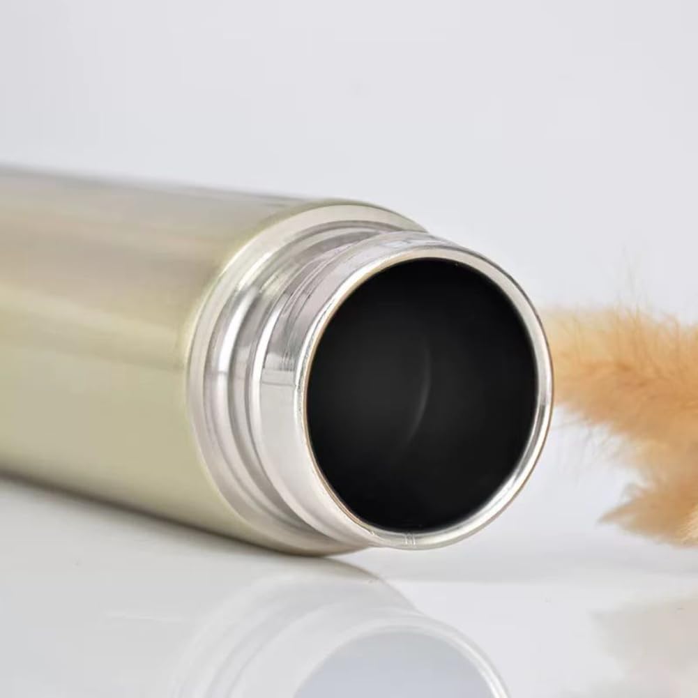 Stainless Steel Insulated,Small Stainless,Sports Water Bottle,Leak Proof Water Flask, Keeps Drink Cold and Hot,BPA Free (Golden) 5