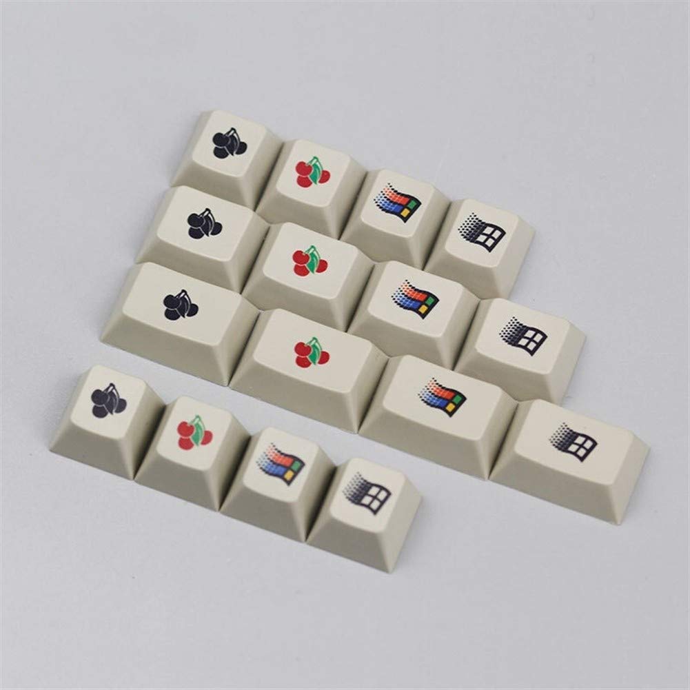 Keyboard keycaps Kbdfans Enjoypbt Win95 Logo/Cherry Logo Dye-sub Keycaps Mechanical Keyboard 16keys 6