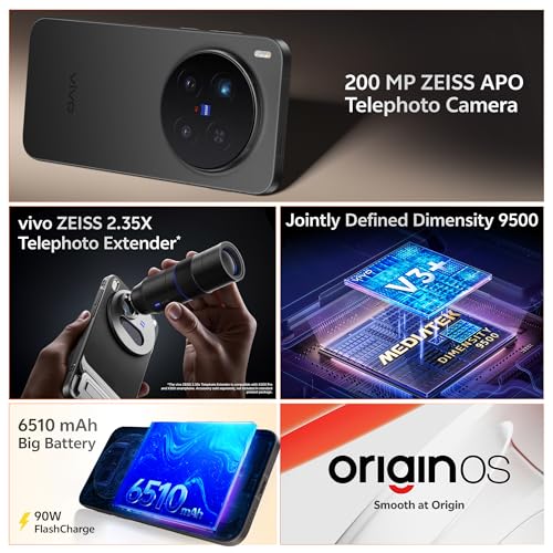 vivo X300 Pro 5G (Elite Black, 16GB RAM, 512GB Storage) with No Cost EMI/Additional Exchange Offers 2