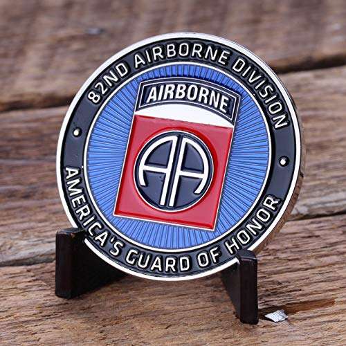 82nd U.S. Army Airborne Challenge Coin! Amazing Eighty Second US Army Custom Coin, 82nd Airborne Military Challenge Coin! Designed by Military Veterans! Officially Licensed Product! 4