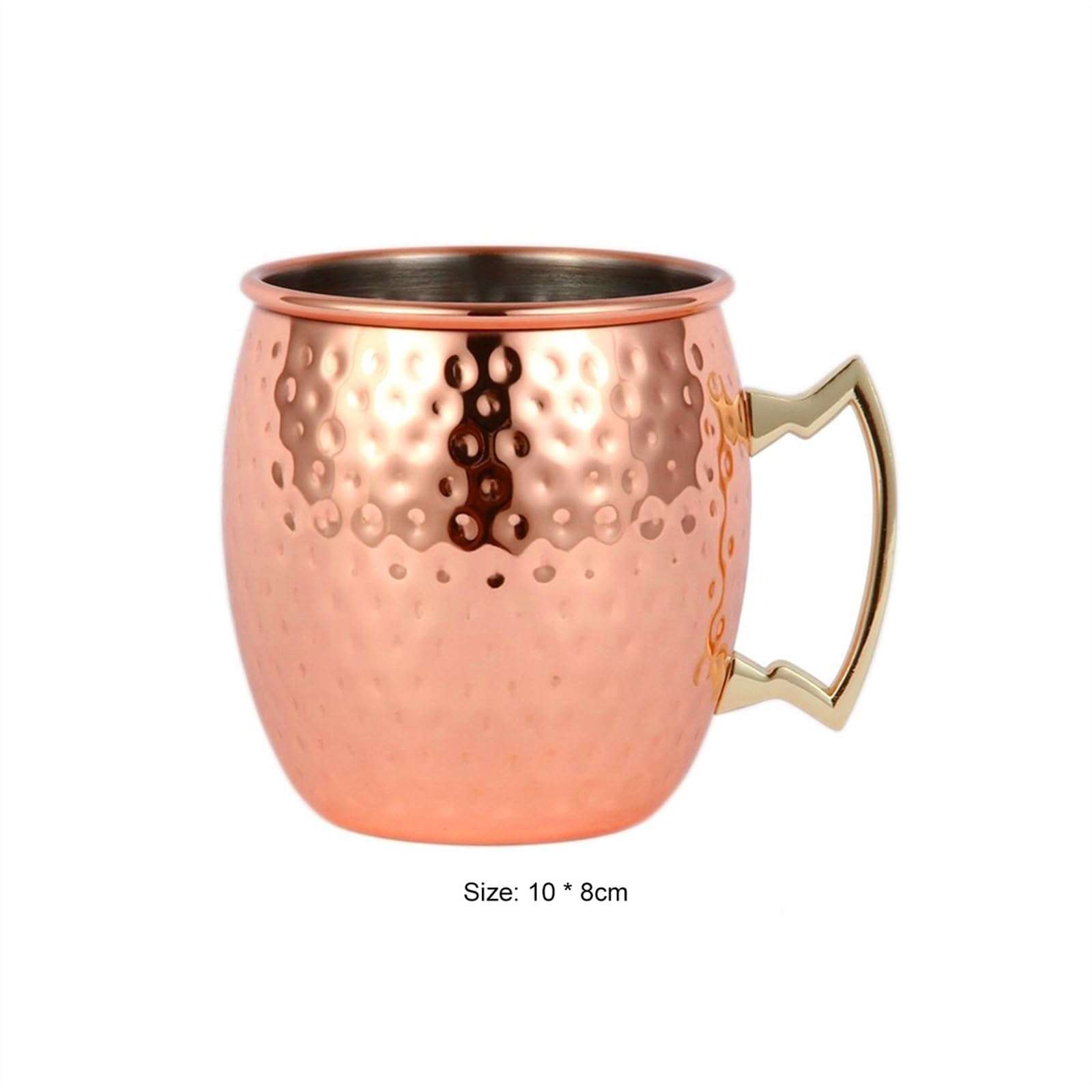 HASMI Coffee Cup Cocktail Wine Cup Mug Stainless Steel Copper Plated Beer Cup Coffee Cup Drinkware Champagne Cup Tea Cup(Color:2), Dingzhebo2022 3
