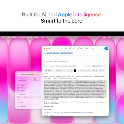 Apple 2026 MacBook Neo 13-inch Laptop with A18 Pro chip: Built for AI and Apple Intelligence, Liquid Retina Display, 8GB Unified Memory, 256GB SSD Storage, 1080p FaceTime HD Camera; Blush 4