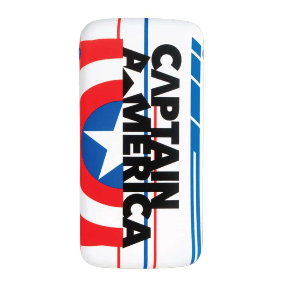 Reconnect Marvel 10000mAh Power Bank, Li-Po Battery, 1 USB Output Port, Micro USB & Type C Dual Input, BIS Approved, Mobile Accessories - DPB102 (Captain America Shield) 1