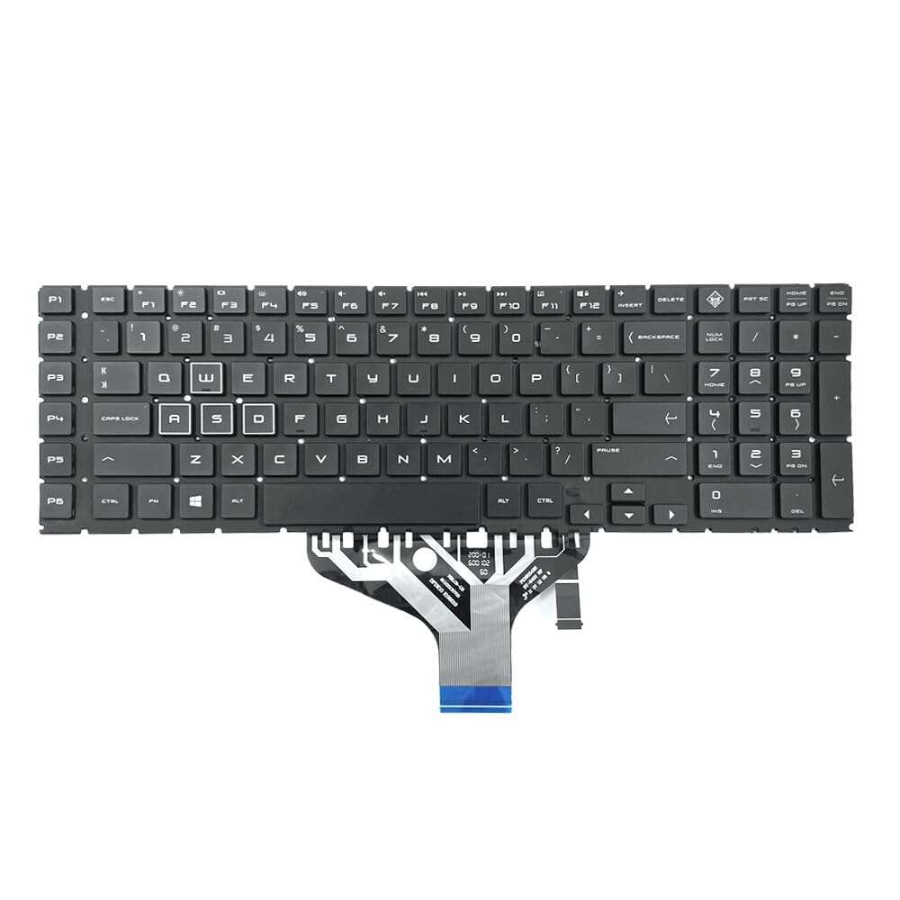 IFIXAI US RGB Backlit Keyboard Backlight Replacement for HP Omen 17-CB 17-CB1070NR 17-CB1072NR,NSK-XP2BQ 9Z.NF3BQ.201 L32775-001 1