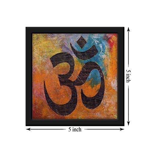 999Store doorhanging Fiber Framed OM colourfull Art Printed Framed Door Sticker (5 x 5 inches) 4