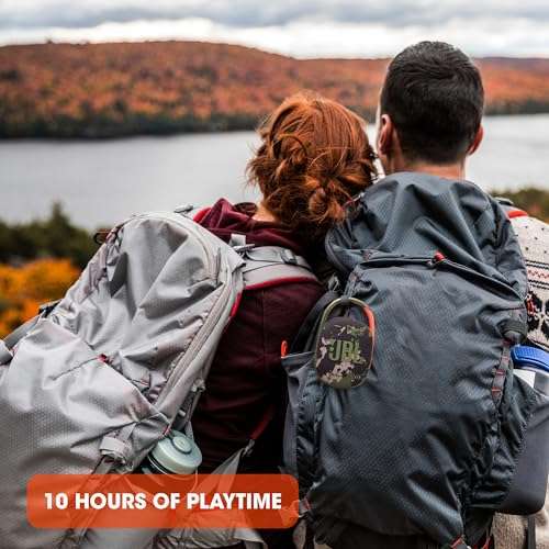 JBL Clip 4 - Portable Mini Bluetooth Speaker, big audio and punchy bass, integrated carabiner, IP67 waterproof and dustproof, 10 hours of playtime, speaker for home, outdoor and travel (Squad) 2