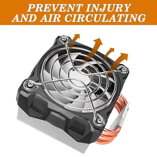 uxcell 2 Pcs Metal Wire Fan Grill Finger Guard Protect Fan Grills for 60mm PC Cooling Fan 4