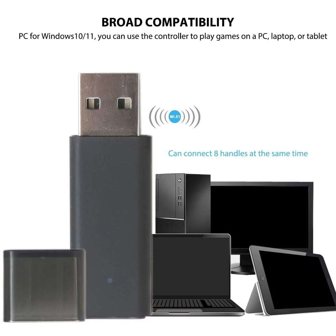 New Upgraded Upgraded USB Adapter for Xbox One 2nd Generation Controller PC Wireless Adapter 4