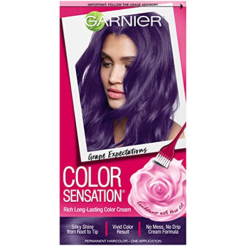 Garnier Color Sensation Hair Color Cream, 5.21 Grape Expectations (Intense Purple) 1