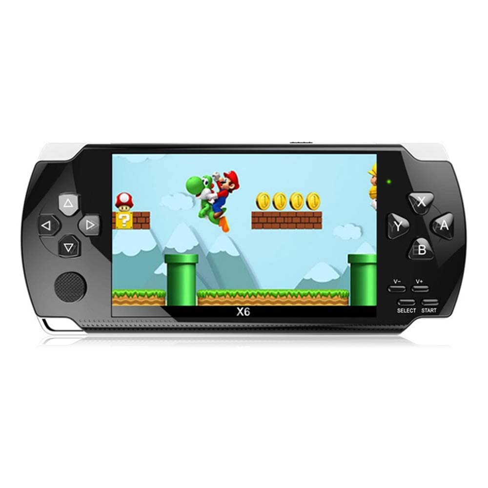 TechKIng 4.3 inch 8GB Handheld Game Console Built in 1500 Games for Multiple simulators X6 Retro Video Game Console mp3/mp4/TV Out Portable Game Player Device-3