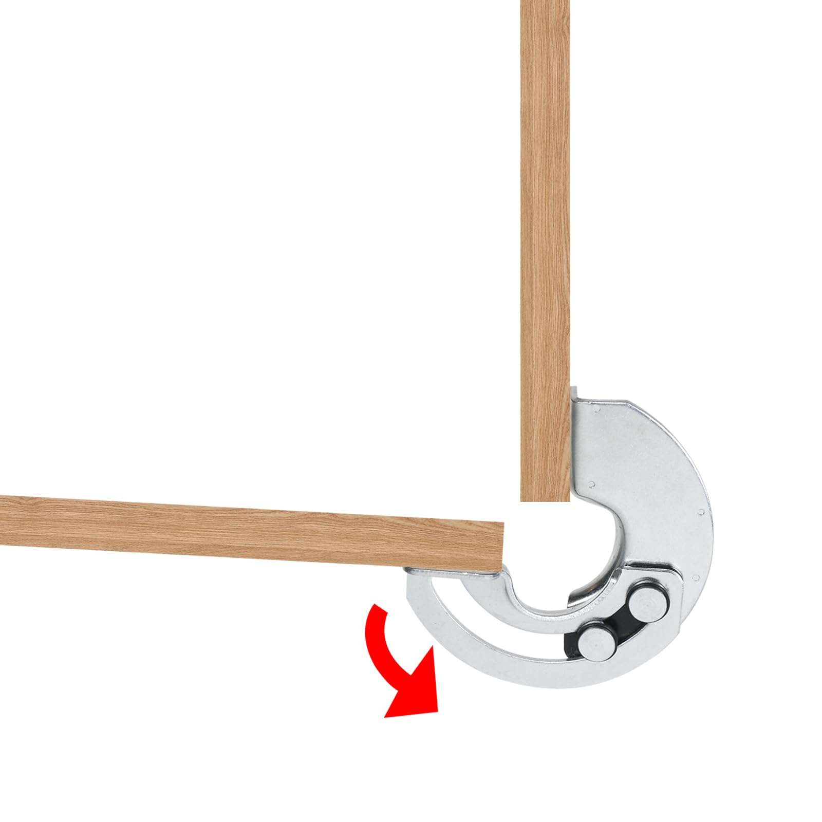 Nicerity 2Pcs Internal Hidden Hinge Concealed Sliding Hinge,90 Degree Door Hinge semicircular for Industrial Equipment Cabinet Door Hardware (Left-Silver) 6