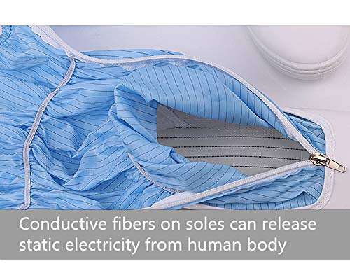 YUCHENGTECH ESD Cleanroom Shoes x2 Anti-static Working Boots Wear-resistant PU Sole for Women (7, White) 5