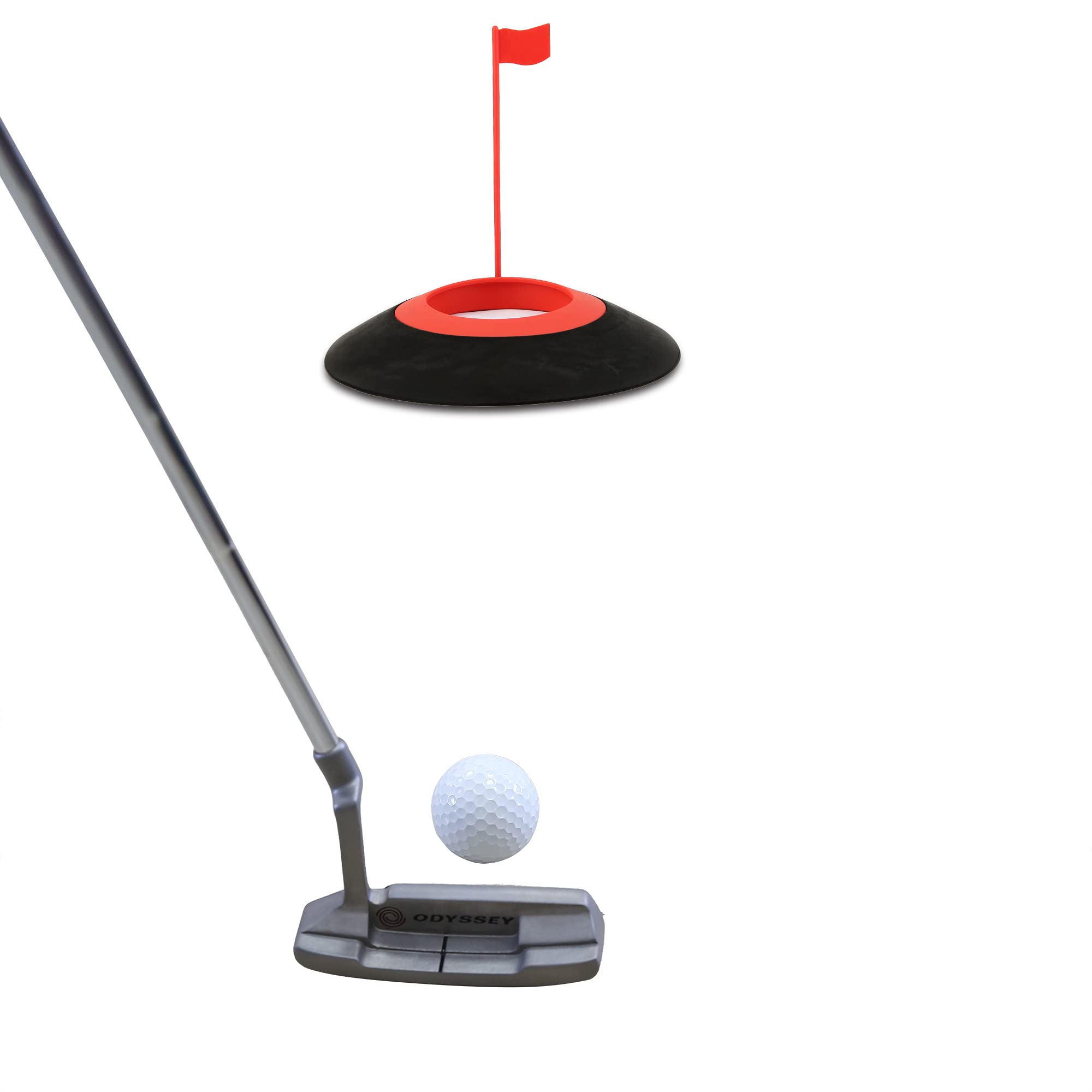 Golf Practice Putting Cup Golf Putter Regulation Cup Putting Green Hole Flag Indoor Outdoor Practice Training Aids (Blue) 6