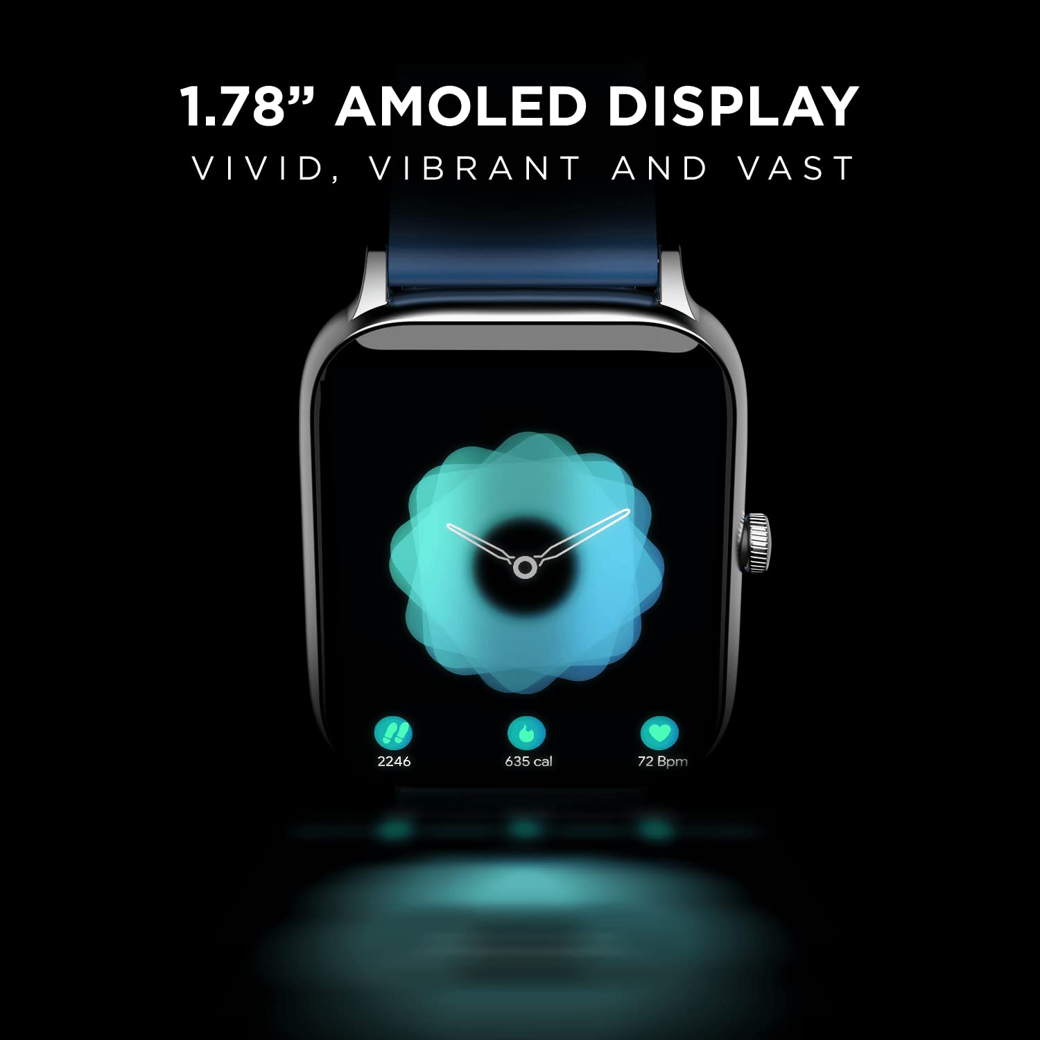 boAt Xtend Pro Smart Watch w/Advanced Dedicated Bluetooth Calling Chip, Coins,Dial Pad, 1.78 AMOLED Display,ASAP (Fast) Charge,700+ Active Modes,Health Ecosystem(Deep Blue) 4