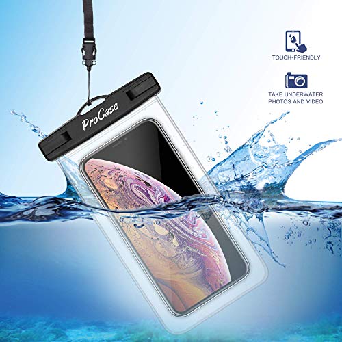ProCase Universal Waterproof Pouch up to 7", Cellphone Dry Bag Underwater Case for iPhone 17 Air 16 15 14 13 Pro Max 12 11 Xs XR 8 Plus Mini, Galaxy S23 S22 S21 Ultra Pixel -3 Pack, Green/Yellow/Black 5