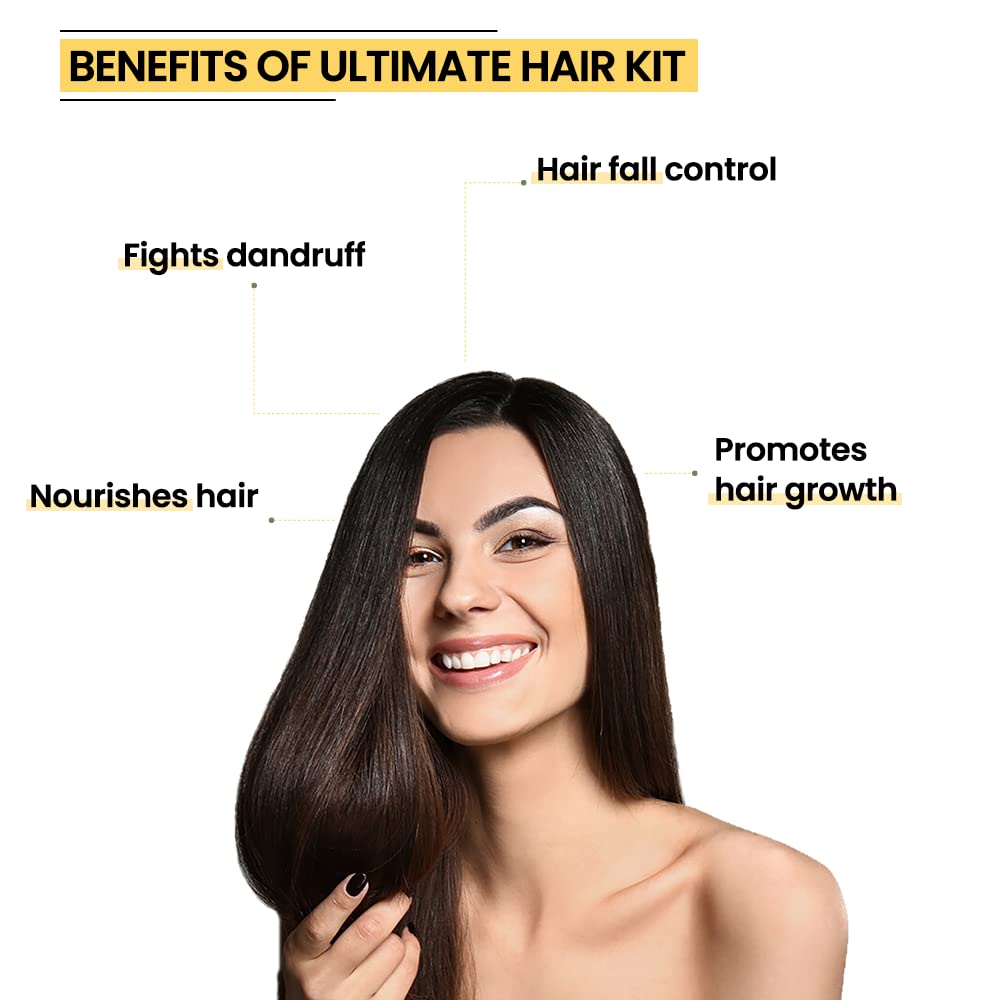 Rey Naturals Tea Tree Oil, Rosemary Oil, Coconut Oil, Castor Oil For Hair Growth, Dandruff & Hairfall Control, Acne, Dark Spots (15ml*2+200ml*2), Cold Pressed Oil For Skin & Hair Care, Herbal Hair Oil 4