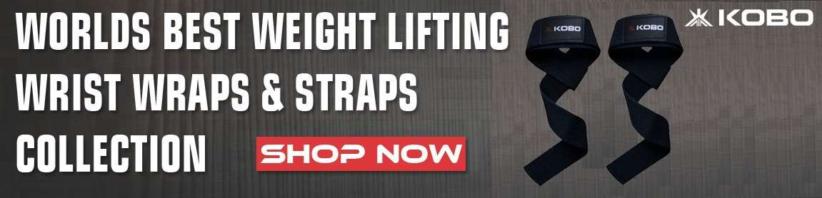 Kobo WTA-03 Power Cotton Gym Support (Black)&Kobo WTG-05 Leather Gym Gloves, Large (Black) 5