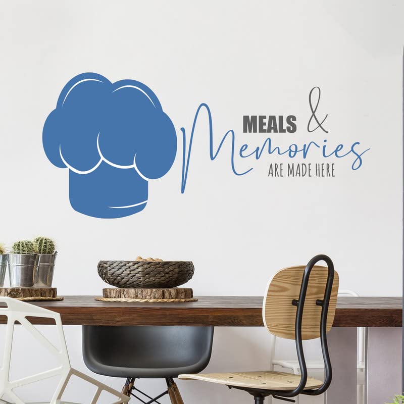 Kotart - Blue HD Printed Vinyl Wall Decals / Stickers for Kitchen Restaurant and Café Decor 1