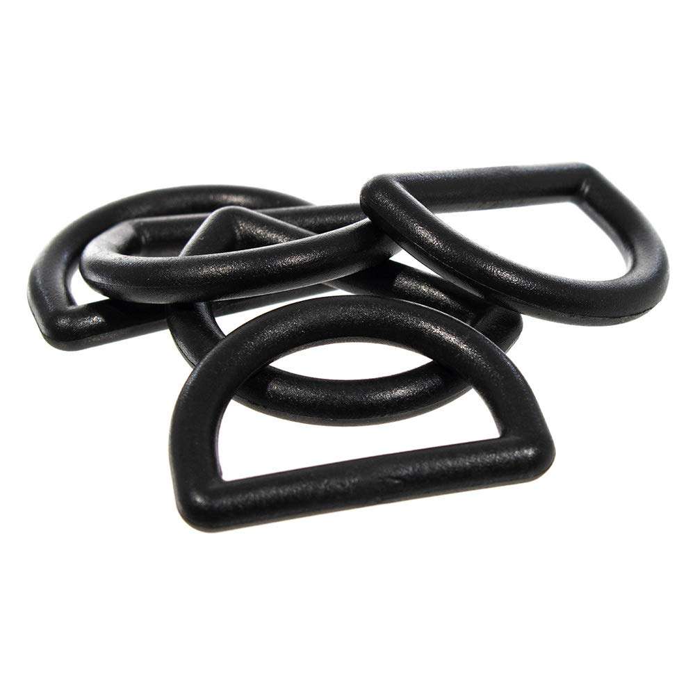 Paracord Planet Lightweight Black Plastic D-Ring (1 Inch, 10 Pack) 6