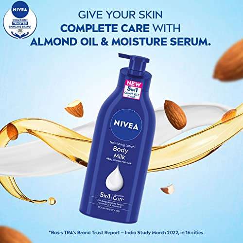 NIVEA Body Lotion, Nourishing Body Milk, For Very Dry Skin, 600ml 4