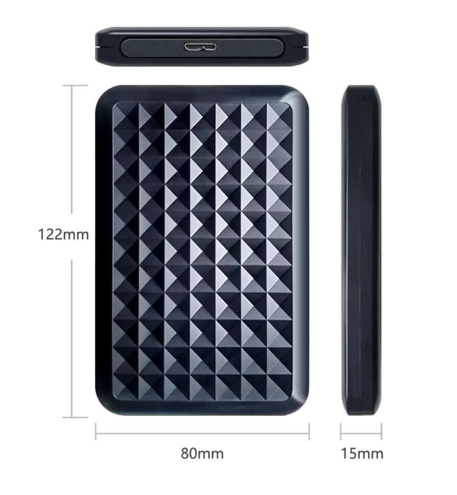 250GB Portable External Hard Disk - USB 3.0 HDD for Windows, Mac, and Linux - High-Speed Data Transfer, Compact and Durable - Plug and Play Backup Storage.(250 GB) 3
