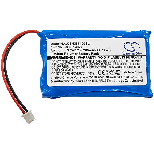 3.7V PL-752544 BN720LP Replacement Battery for Educator PE-900 Transmitters EZ-904 Transmitters ET-400 Transmitters EZ-902 Transmitters K9-400 Transmitters PL-752544/700mAh,High-performance Battery 5