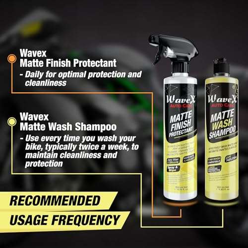Wavex Matte Finish Protectant Bike Polish (300ml X3) | Matte Polish for Bike | Bike Polish that Cleans, Protects and Maintains Showroom Finish of Matte Bikes & Cars (Pack of 3) 5